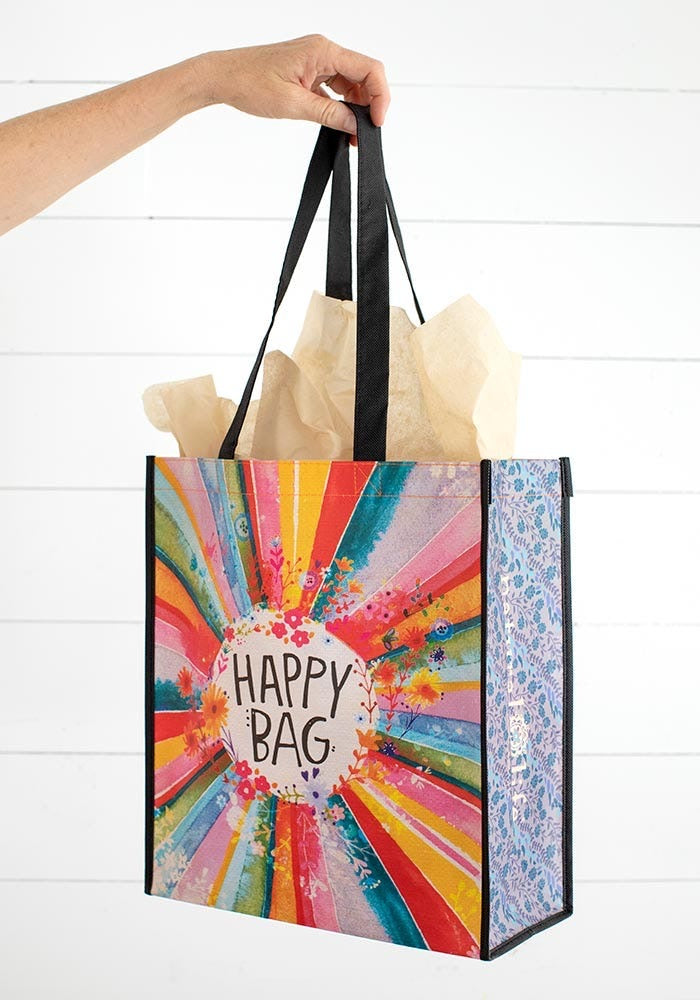 Extra Large Rainbow Happy Bag