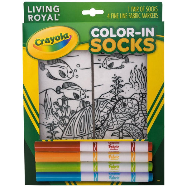 Under The Sea Crayola™ Color-In Socks