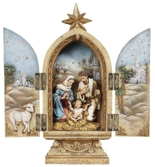 Holy Family Triptych Figurine