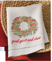 Pine Berry Wreath Liner Towel