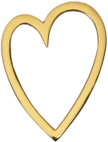 Gold Brass Heart