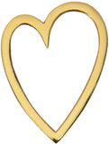 Gold Brass Heart