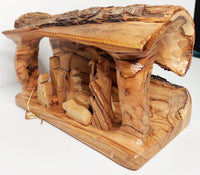 Large Log Nativity Scene 4"x8"