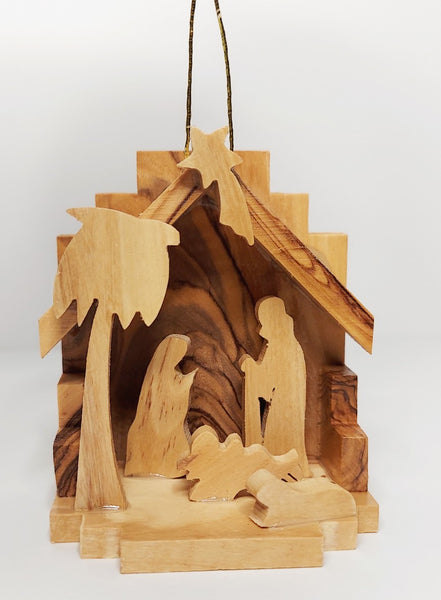 Wooden Nativity Scene 3"