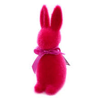 Flocked Button Nose Bunny Large