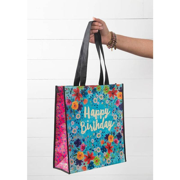 Happy Birthday Recycled Tote