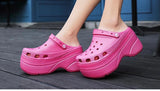 Pink-Super High Heeled Thick Sandals