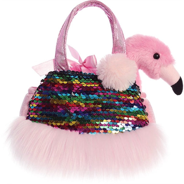 Fancy Pals - 7" Shimmers Flamingo Carrier