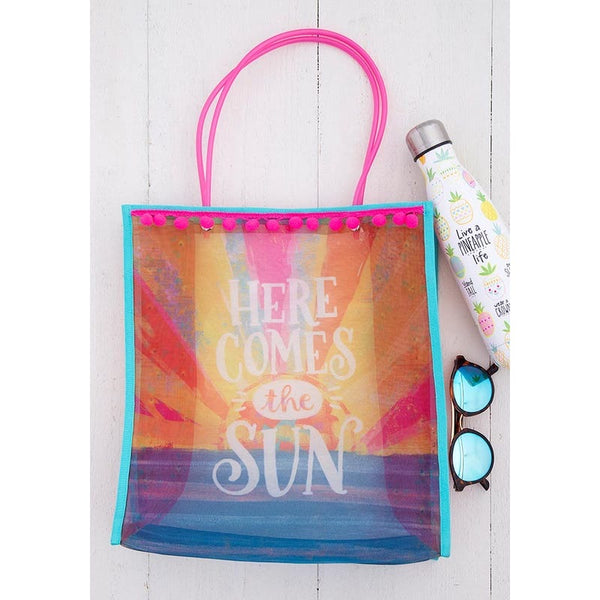 Here Comes The Sun Large Market Tote