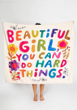Beautiful Girl Tapestry Blanket