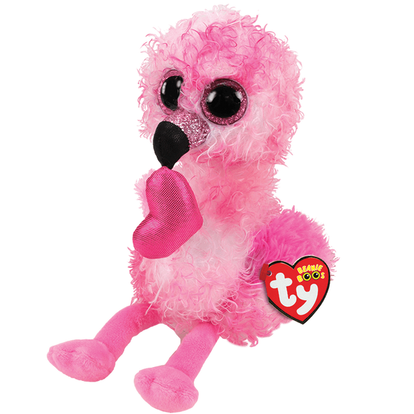 Dainty Flamingo With Heart 13" (Large)