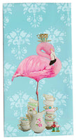 "Tea Time Flamingo" Tea Towel