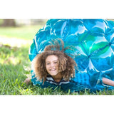 HearthSong Blue BBOP Buddy Bumper Ball Inflatable Giant Wearable Body Bubble Active Kid Toy Outdoor Play 36" Diam. Heavy Duty Viny